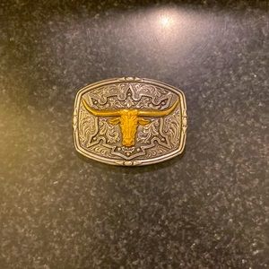 Texas longhorn belt buckle